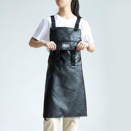 Aprons Apron Waterproof Work Home Kitchen Custom Printed Logo Milk Tea Shop Gardening Restaurant Male And Female Waiters Clothes