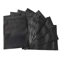 1000Pcs/Lot 11 Size Matte Black Smell Proof Aluminium Foil Bags Resealable Mylar Bags Foil Pouch Bag Flat Zipper Lock Bag Wholesale