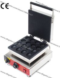 16pcs Commercial Use Non-stick 110v 220v Electric Flower Nut Shape Cake Grill Machine Baker Maker Iron