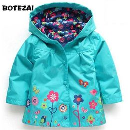Hooded Boys Jacket Coat For Girl Casual Outer Kids Winter Outwear Spring Autumn Fashion Clothes Children Raincoat Outerwer 211011