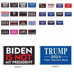 2024 Trump Flag Biden Is Not My President 90*150cm US Presidential Election 27 Styles Banners