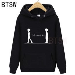 Gon And Killua Hoodies Man Clothing Funny Cartoon My Hero Academia Print Japanese Anime Sweatshirts Homme H0909