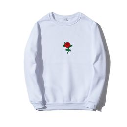 NEW Men Hip Hop Casual Brief Popular Sweatshirts Fashion Man Streetwear Harajuku Autumn Winter Funny Rose Print Hoodie Clothes Y0809