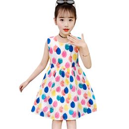 Dress Girl Dot Pattern Party Casual Style Kids es Summer Costume 6 8 10 12 14 210528