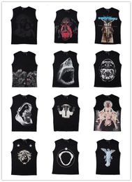 Summer Fashion Men's T-Shirts Animal Portraits Mythical Characters Printed Stretch Couples Loose Comfortable Cool Breathable Sleeveless Vest S-XXL#GV283