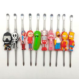 120mm Wax Dabber Tool Rainbow color Stainless Steel vape Dabbers for Dry Heb Waxs Atomizer Vapor Pen Kit Smoking Accessories