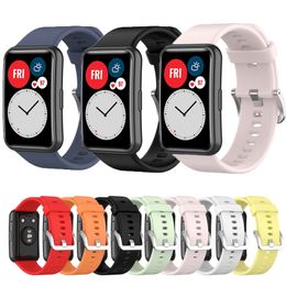 Silicone Band For Huawei Watch FIT Strap Smartwatch Accessories Replacement Wristband Belt bracelet Huawei Watch fit Strap 2020