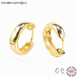 Mini Hoop Earrings 925 Sterling Silver Jewellery Cirle Round 18 K Gold Plated Fashion Cool Earring Gift Box Pack & Huggie