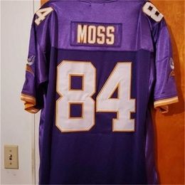 00980098Custom Men Youth women Vintage CUSTOM #84 RANDY MOSS 1998 Retro College Football Jersey size s-5XL or custom any name or number jersey