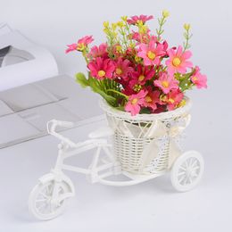 Rattan Bike Storage Baskets Flower Friut Organizer Basket Wedding Party Decoration