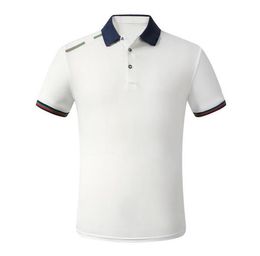 2022GG mens T-shirts luxury polo new classic striped embroidery shirt cotton white black blue designer polo