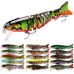 3D Fishing Lures 11cm 17g Sinking Wobblers 8 Segments Multi Jointed Swimbait Hard Bait Fishing Tackle For Bass Isca Crankbait 577 Z2