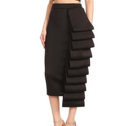 Women Pencil Skirt High Waist Slim Midi Solid Modest Classy Female Package Hip Jupes Falad Officewear Elegant Femme Fashion 210408