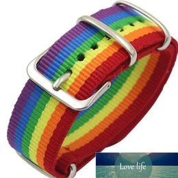 Nepal Rainbow Lesbians Gays Bisexuals Transgender Bracelets for Women Girls Pride Woven Braided Men Couple Friendship Jewellery