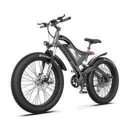 AOSTIRMOTOR S18 Electric Bicycle 750W 26Inch 4.0 Fat Tire Fat Tire Al Alloy Snow Ebike 48V 15Ah Lithium Battery Powerful Bike