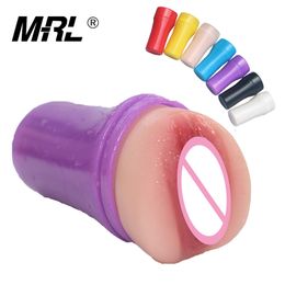 MRL Silicon sexy Toys for Men Pocket Pussys Real Vagina Male Sucking Masturbator 3D Artificial Fake Anal Erotic Adult Toy