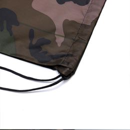 Storage Bags Camouflage Backpack Drawstring Gym Bag Travel Sport Outdoor Lightweight Can CSV