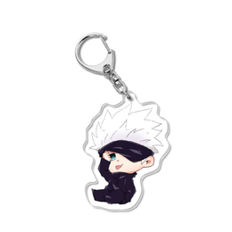 Fashion Jujutsu Kaisen Keychain Women Two-sided Acrylic Keyring Anime Itadori Yuji Funny Cutr Girls Key Chains Jewellery Llaveros