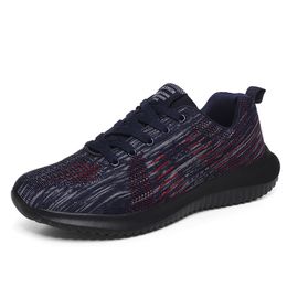 Fly Grey Knit Running Mens Shoes Fashion Black Womens 2021 Blue Red Sports Runners Trainers Sneakers Storlek 39-45 Kod: 97-2065