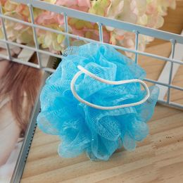 new 30 Gram Bath flower Shower Sponge Mesh Pouf Nylon Small Mesh Bath Ball Mesh Shower bath Sponges EWF6656