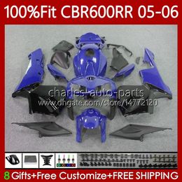 OEM Fairings For HONDA CBR600F5 CBR 600 RR F5 CC glossy blue 2005 2006 Body 72No.148 CBR 600F5 600CC 600RR 05-06 CBR-600 CBR600 RR CBR600RR 05 06 Injection Mould Bodywork