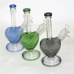 9 inch tall glass bong hookahs oil rig water bongs pipe ice catcher smoking pipes Hookah Bring bowl