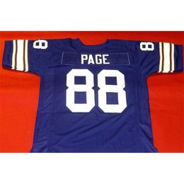 sjzl Custom Men Youth women ALAN PAGE Football Jersey size s-5XL or custom any name or number jersey