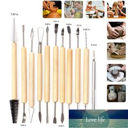 1Set Clay Sculpting Kit Wooden Handle Carved Knife for Sculpt Wax Pottery Ceramics Polymer Shapers Modeling Soft Clay Make Tools Factory price expert design Quality