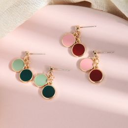 Simple Design 2 Style Colourful Enamel Drop Earring For Women Handmade Cute Ethnic Charming Wedding Date Gift Dangle & Chandelier
