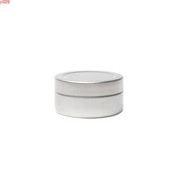 5ml Aluminium Cream Jar Ointment Pots Refillable Makeup Tool Round Containers Cosmetic Storage Tin Cans 50pcs/lotjars