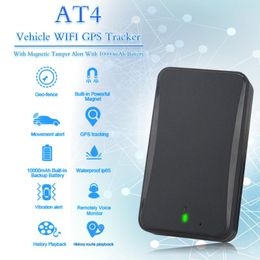 Car GPS & Accessories AT4/GT730 Tracker Vehicle Locator Portable Strong Magnet WIFI 10000mAh Long Battery Super Waterproof