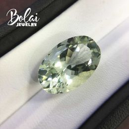 Bolaijewelry,natural green amethyst oval 14*22mm 1pcs/16.45ct for silver Jewellery mounting and diy Jewellery H1015