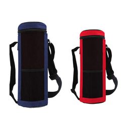 Water Bottle Insulated Cooler Bag Tote Carrying Pouch Outdoor Picnic Traveling Tool Accessory Bags