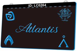 LC0264 Atlantis Light Sign 3D Engraving