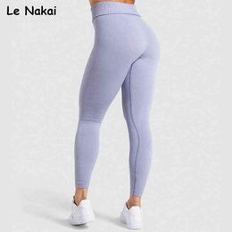 High waist power down seamless leggings sport women fitness gym leggings booty legging sport yoga pants scrunch butt gym tights H1221