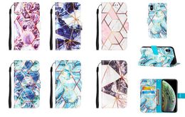 Marble flip book card leather wallet phone cases for Samsung A82 A12 A52 A22 A32 A42 A72 5G S21FE