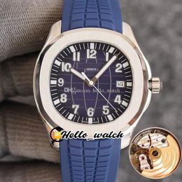 V7 40mm Sport 5167A-001 5167 324 S C Automatic Mens Watch Steel Case Dark Blue Texture Dial Rubber Strap Watches Hello_Watch HWPP G25C (4)