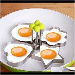 Tools Kitchen, Dining Bar Home & Garden Drop Delivery 2021 1Pcs Stainless Steel Fried Egg Mould Pancake Bread Fruit And Vegetable Shape Decora