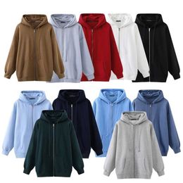 PUWD Oversize Women Thick Warm Hooded Jackets Winter Fashion Ladies Soft Cotton Long Coats Vintage Girls Chic Minimalism 211105