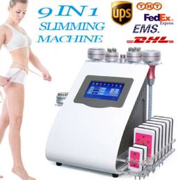 9 In 1 Cavitation Body Slimming Radio Frequency Skin Tightening Vacuum Cold Photon Laser Machine 6 big 2 small Cellulite Removal
