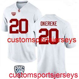 Stitched 2020 Men's Women Youth Bobby Okereke Stanford Cardinal White NCAA Football Jersey Custom any name number XS-5XL 6XL