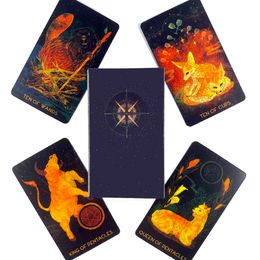party box game UK - 78 Sheets Per Box Tarot Deck Leisure Party Table Game High Quality Fortune-telling Prophecy Oracles Cards With Guide Book