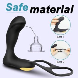 Nxy Sex Vibrators Masturbators Anal Vibrator Plug for Men Silicon Cunt Prostate Massage Wireless Delay Ejaculation Double Rings Game for 1013