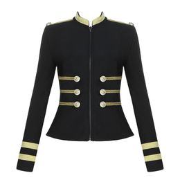 Women's Jackets 2021 Womens Fashion Short Biker Motorcycle Soft Zipper Jacket Outwear Coat Sexy Sleeve Striped Coats Party Clubwear