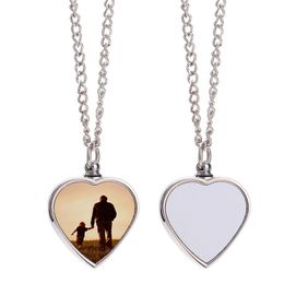 Thermal Transter Sublimation Blank Necklace Designer Jewelry Heart Lettering Pendants Necklaces DIY Silver Valentines Day Lovers Jewelry For Women Men Choker