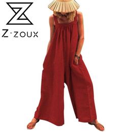Women Jumpsuit Sleeveless Red Rompers s Plus Size Off Shoulder Summer s Fashion 210513