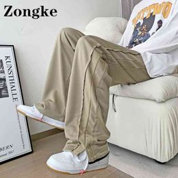 Zongke Work Clothes Men Pants Khaki Chinese Size 3XL Sweat Pants For Men Fashion Baggy Clothes 2022 Spring New Arrivals Y220308