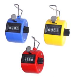 100pcs New 4 Digit Number Hand Held Manual Tally Counter Digital Golf Clicker Training Handy Count Counters DH9028