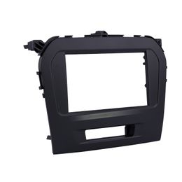 Double Din Car Radio Fascia for 2015 Suzuki Vitara Dash Kit Surround Panel Decorative Frame Face Plate Black Colour