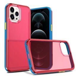 Hybrid Acrylic Cases For Iphone 13 Pro Max Hard PC Soft TPU Shockproof Protective Cover